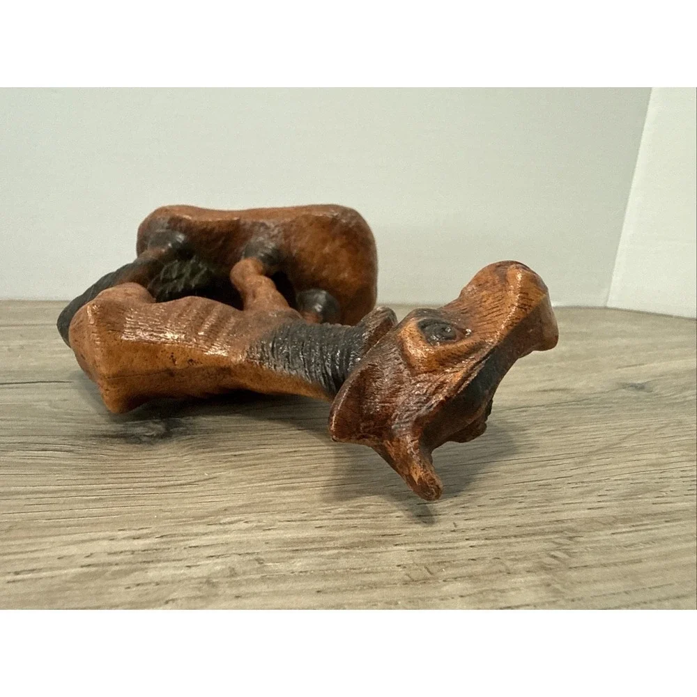 Vintage Syroco Brown Hungry Skinny Horse Figure Figurine Sorrowful Suzy - Picture 7 of 7
